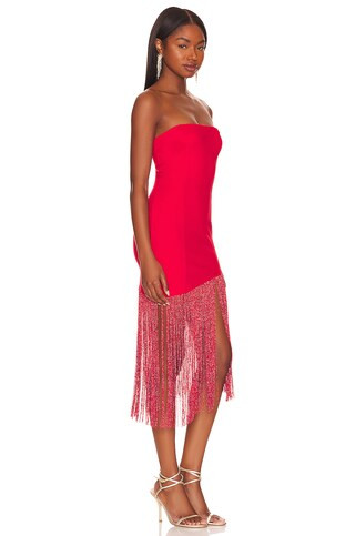 superdown Cleo Strapless Dress in Red from Revolve.com | Revolve Clothing (Global)