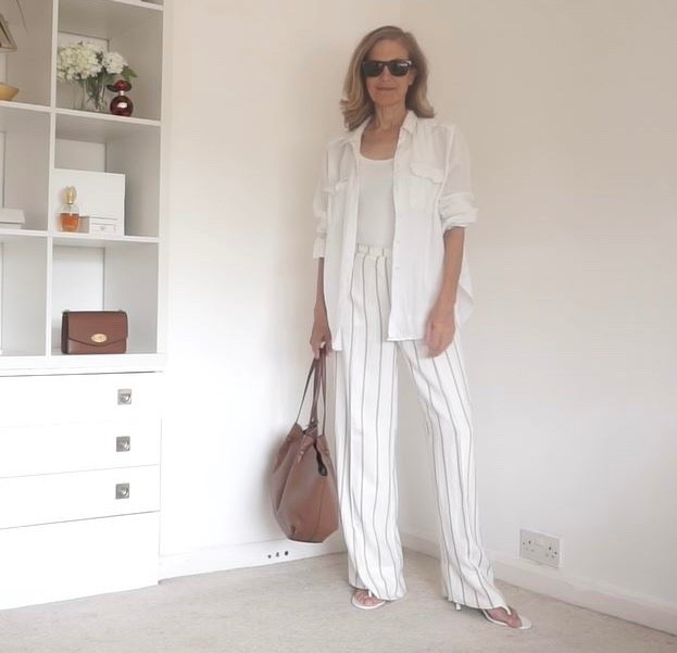 Stripe Trousers 

#LTKSeasonal #LTKOver40