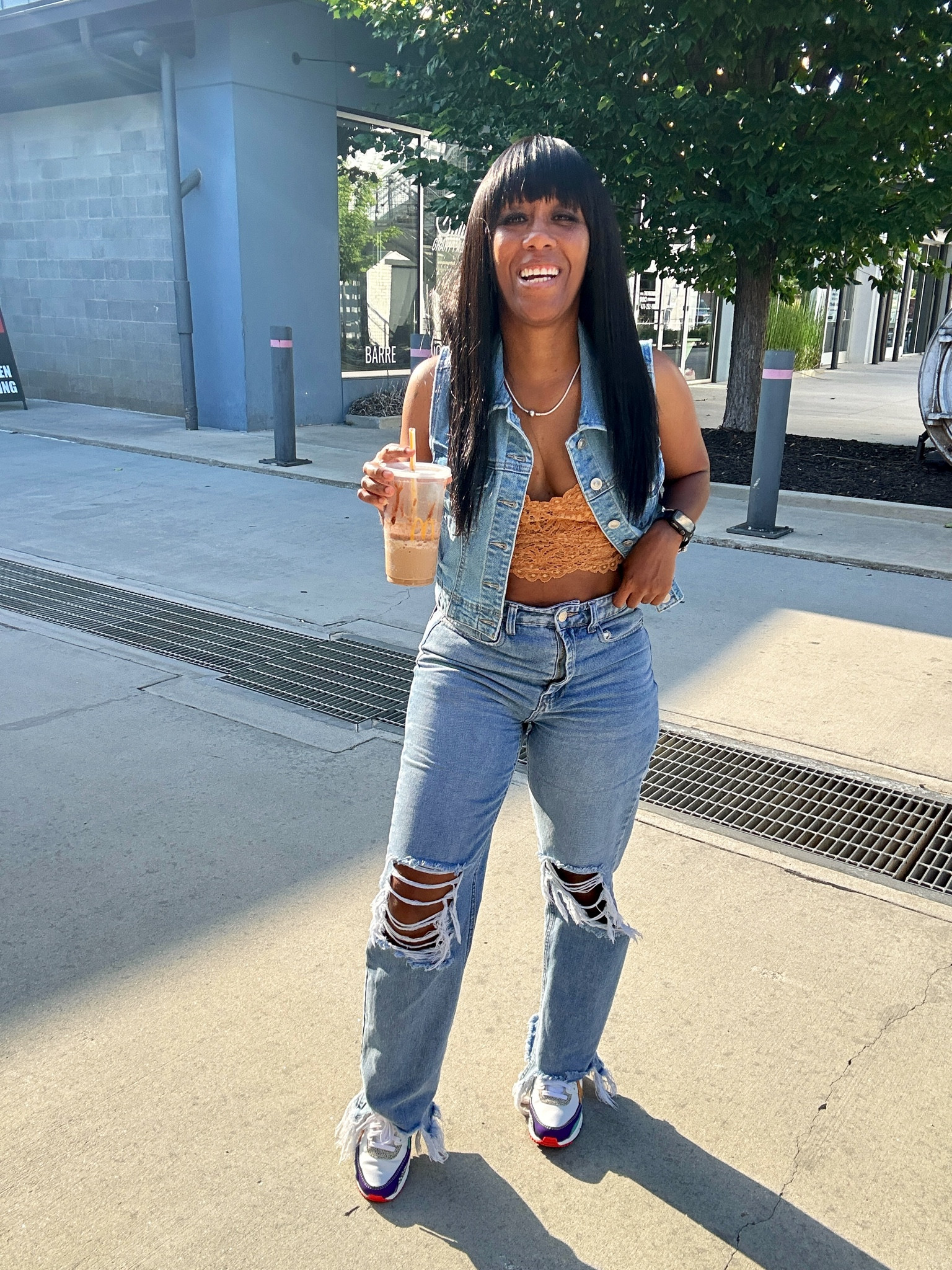 How to style Air Max 90 Safari Mix

Denim vest and mustard laced bralette with denim distressed jeans.

#LTKStyleTip #LTKShoeCrush #LTKFindsUnder50