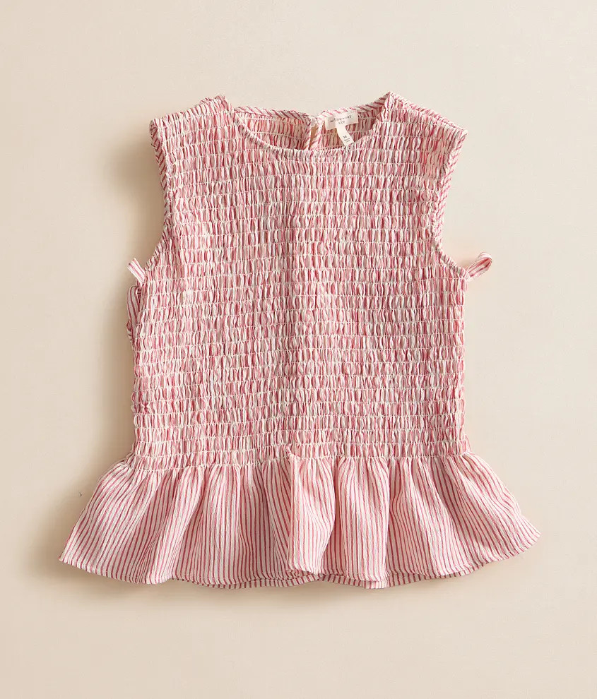 Girls - Smocked Peplum Tank Top | Buckle