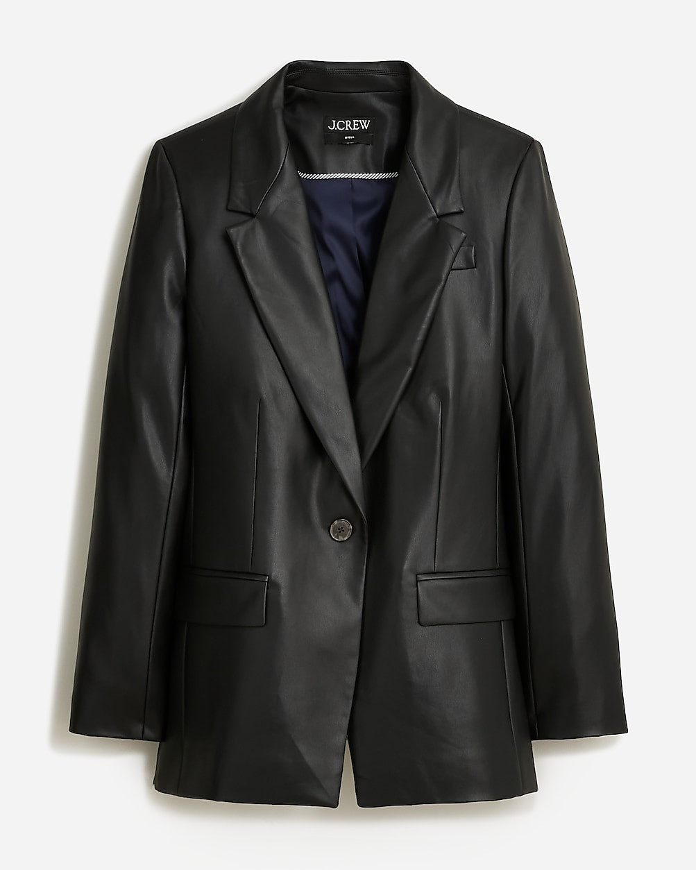 Willa blazer in faux leather | J. Crew US
