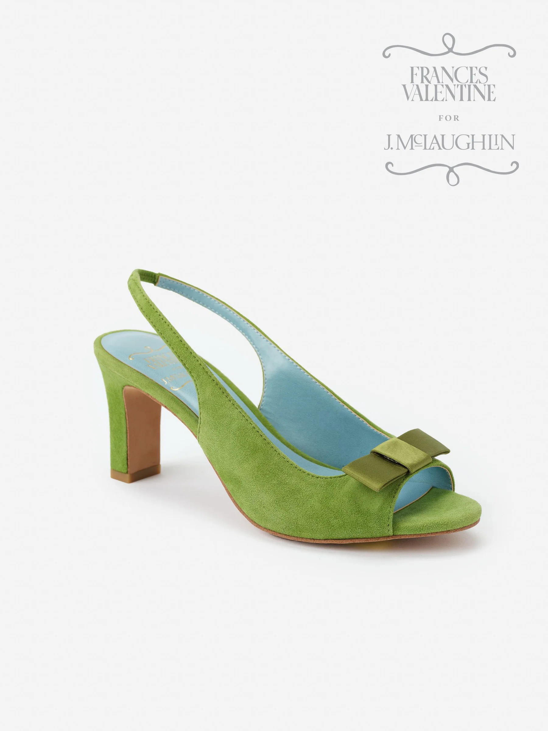 Fern Solid Frances Valentine Reese Suede Slingbacks | Women's Shoes | J.McLaughlin | J.McLaughlin