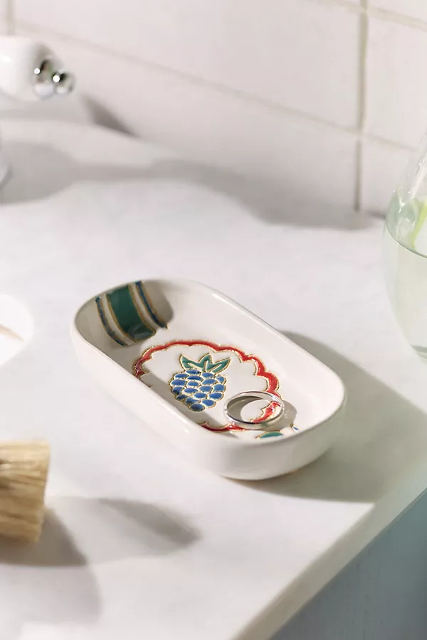 Hand-Painted Ceramic Soap Dish | Anthropologie (US)