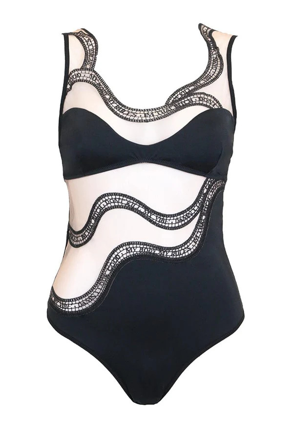 Manifesto Bodysuit- Black | Chérie Amour