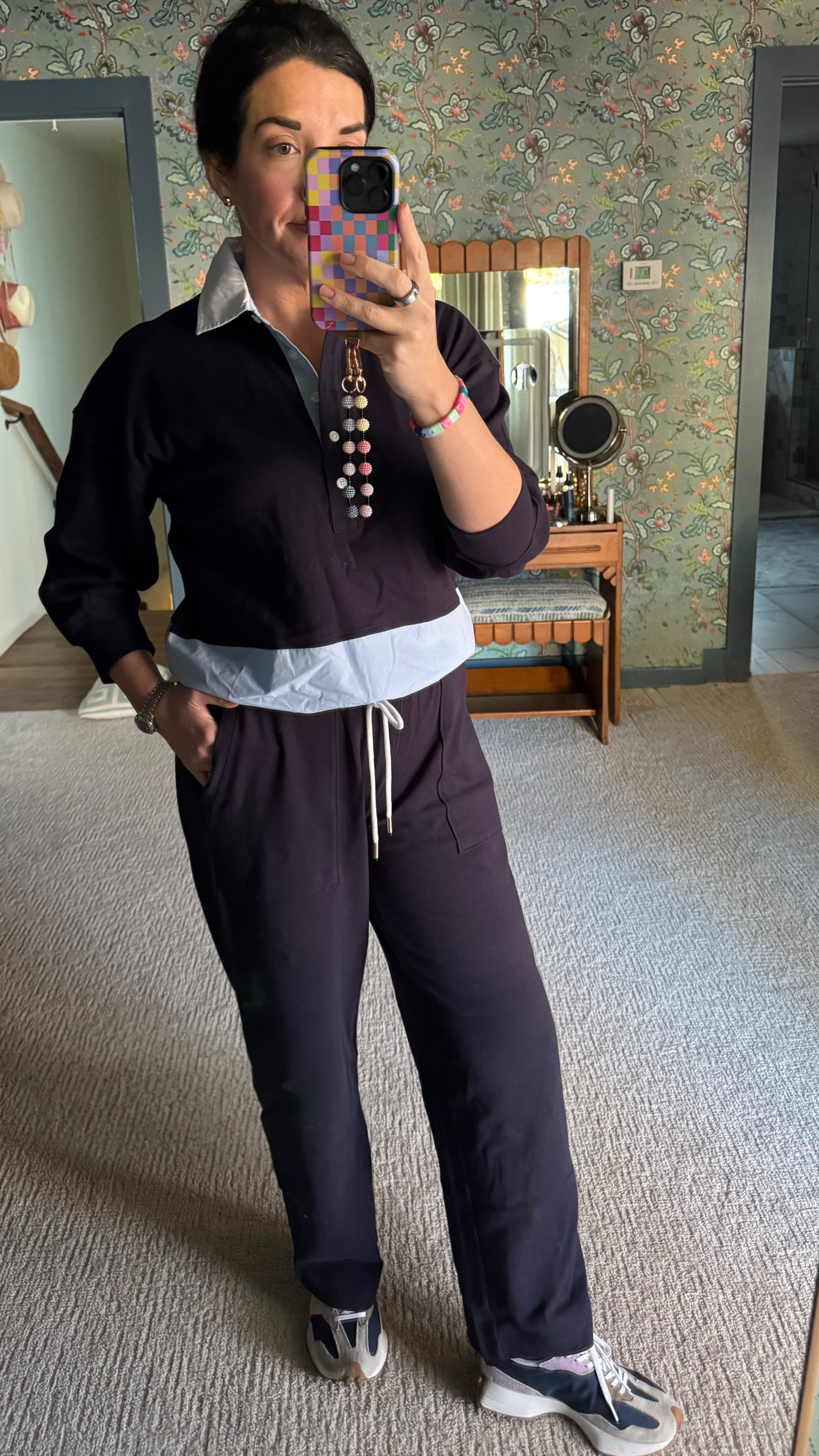 First day getting really “dressed” post mommy makeover. I’ll be living in elastic pants for the next 6-8 weeks. I invested in a few cute outfits but this one was a good find.
Whole outfit under $50
Wearing a Med top and small bottom 

#LTKFindsUnder50