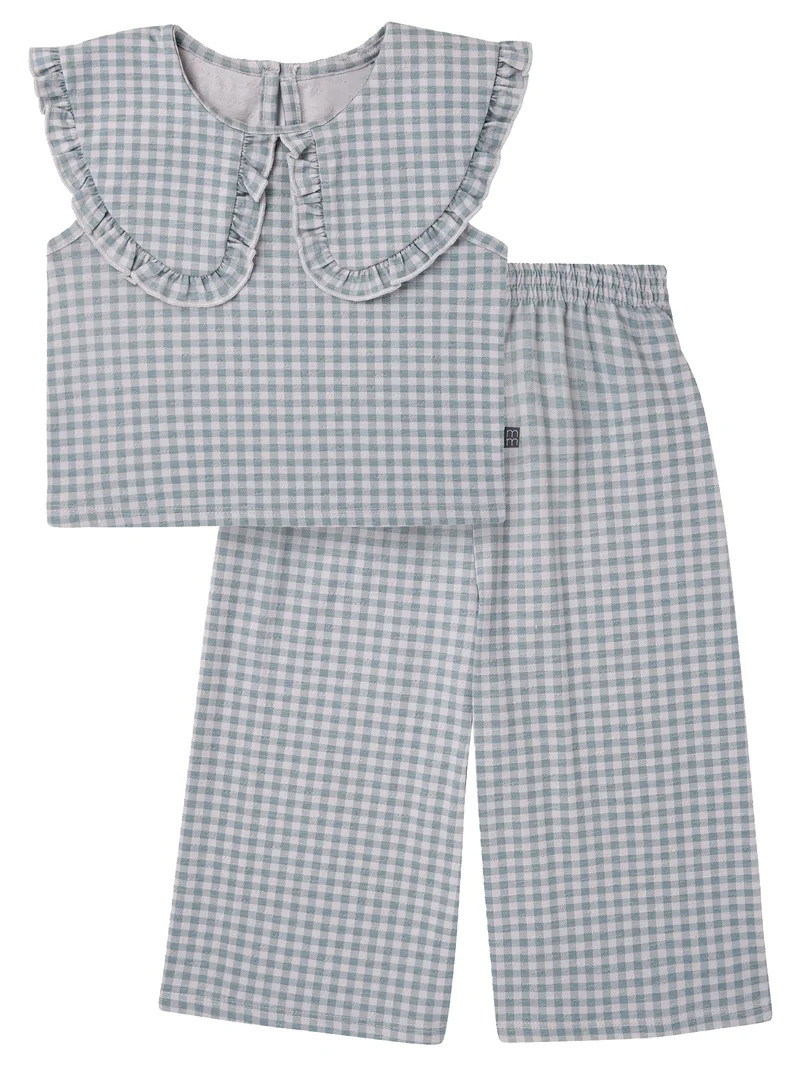 Modern Moments by Gerber Toddler Girl Smocked Top and Pant Outfit Set, 2-Piece, Sizes 0/3 Months ... | Walmart (US)