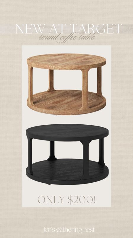 New at target! Round coffee table under $200🤎

#coffeetable #furniture #targetfinds #targethome #targethaul #threshold #roundcoffeetable

#LTKSeasonal #LTKhome