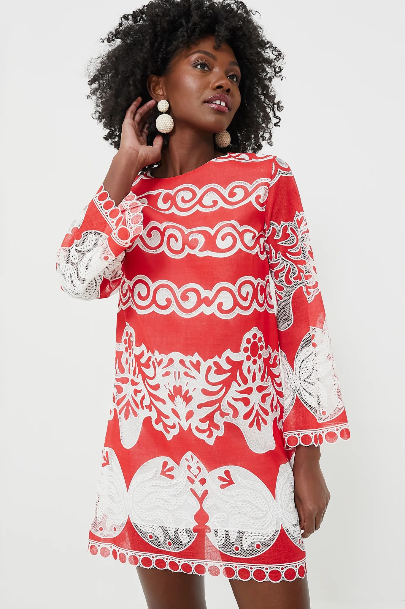 Red Lace Stevie Dress | Tuckernuck (US)