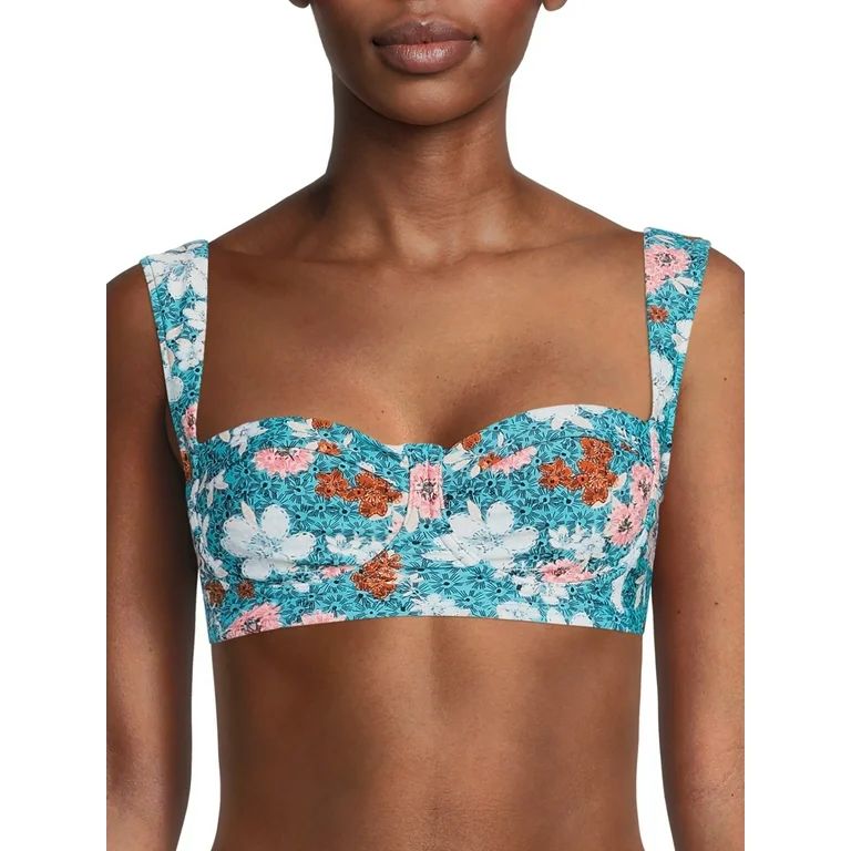 Time and Tru Women’s Balconette Bralette Swimsuit Top - Walmart.com | Walmart (US)