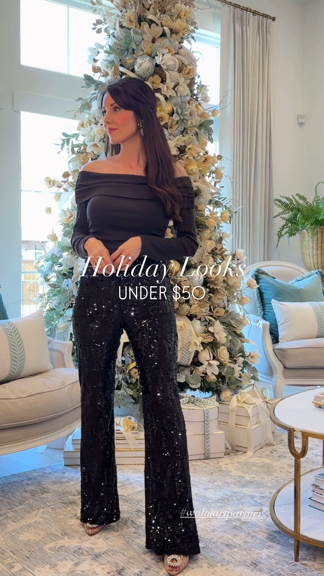 Loving these gorgeous @walmartstyle holiday party outfits!! ✨🎄The sequin pieces my favorite holiday find and under $20 - perfect for Christmas & NYE!✨🙌🏻 I sized up in the pants and skirt, everything else fit true to size. #walmartpartner #walmartstyle #walmart #holidayoutfit Christmas outfits nye outfit ideas 

#LTKFindsUnder50 #LTKHoliday #LTKSaleAlert