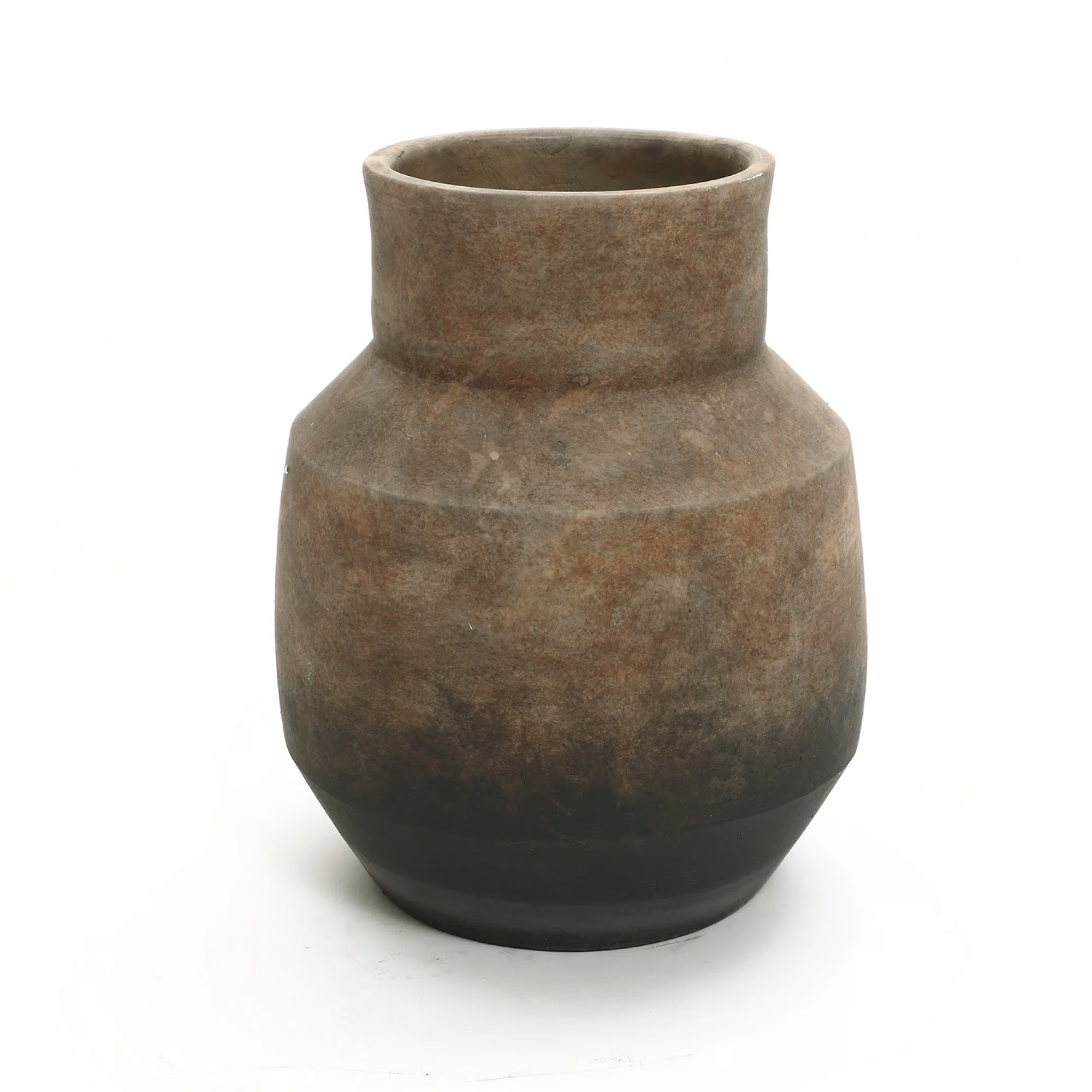 Rockport Brown Ombre Terracotta 9.6-Inch Round Bowl Vase | Wayfair North America