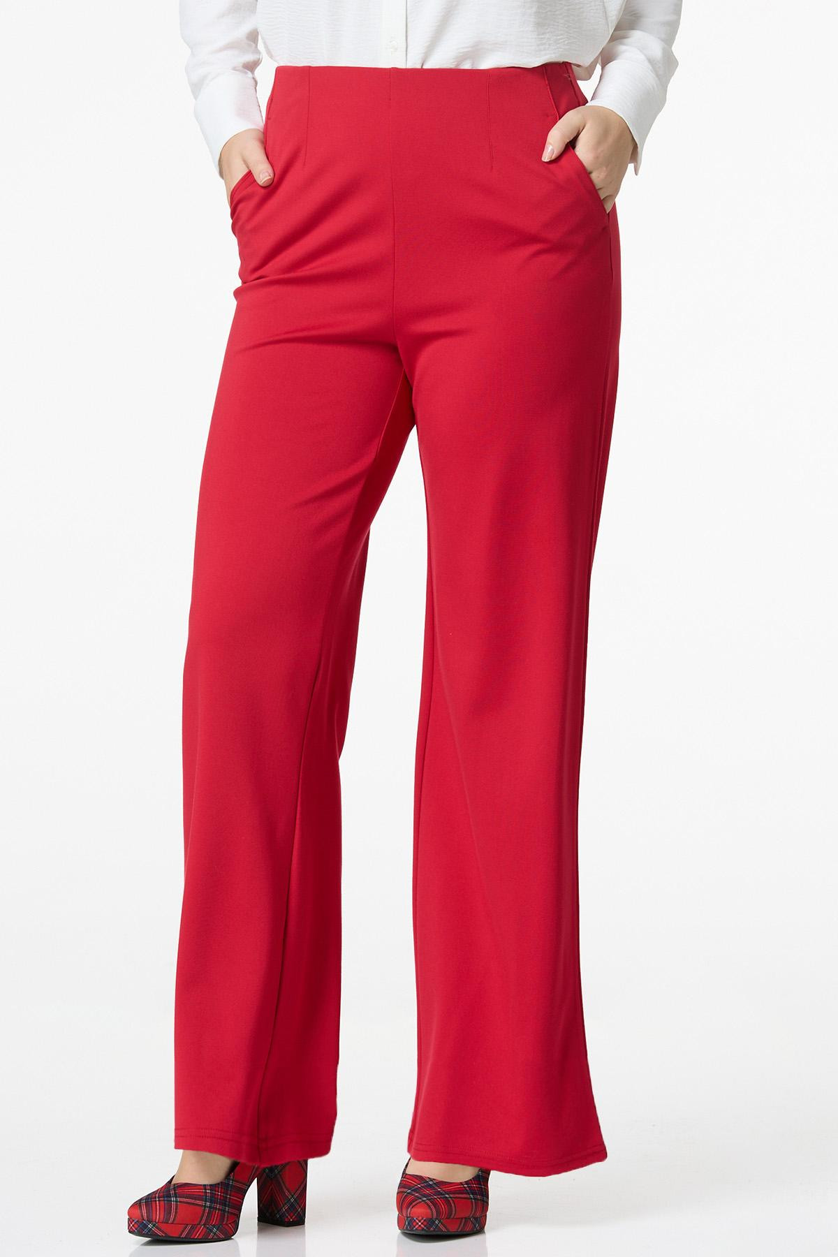 Petite Ponte Wide Leg Pants | Cato Fashions