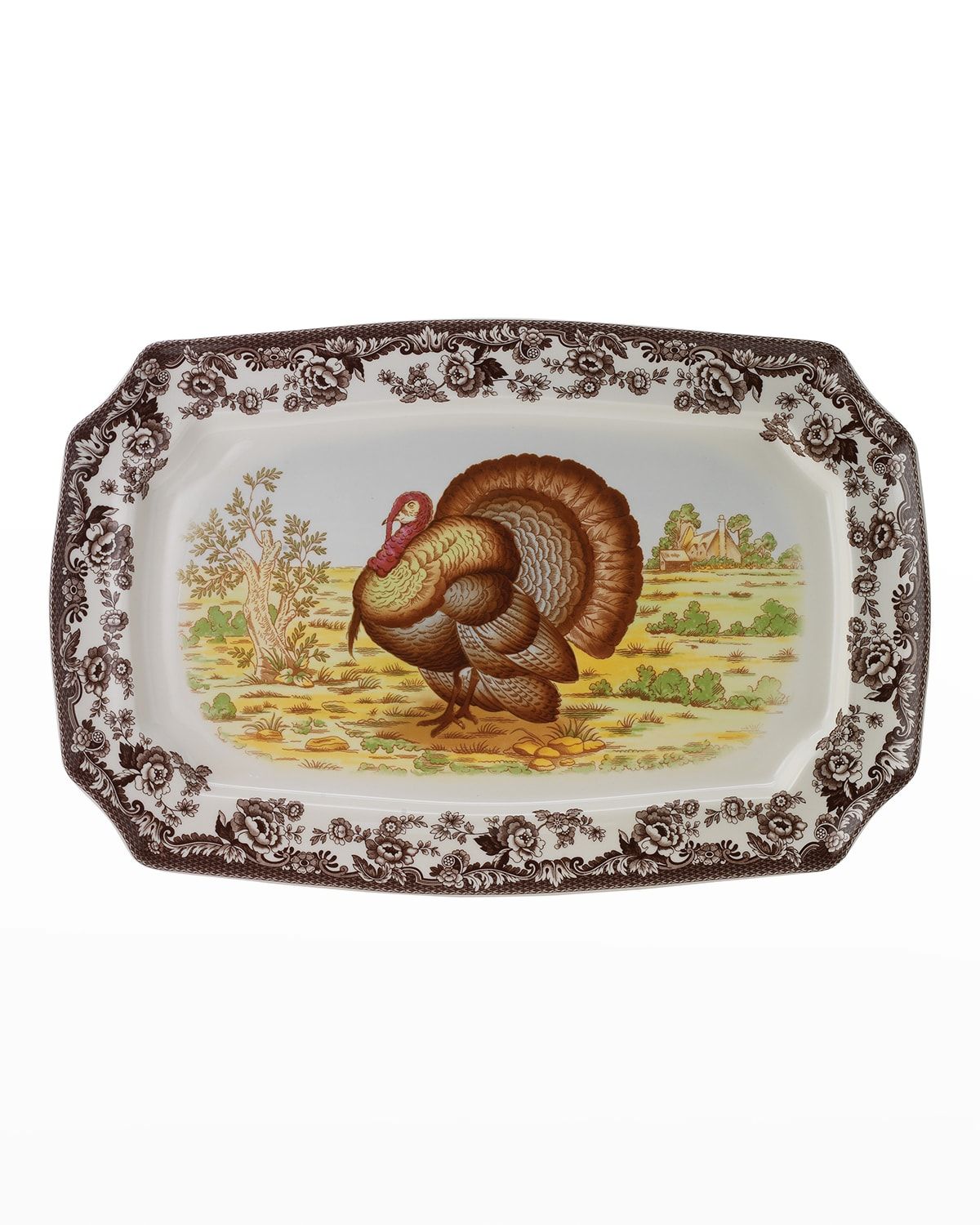 Woodland Turkey Rectangular Platter | Neiman Marcus