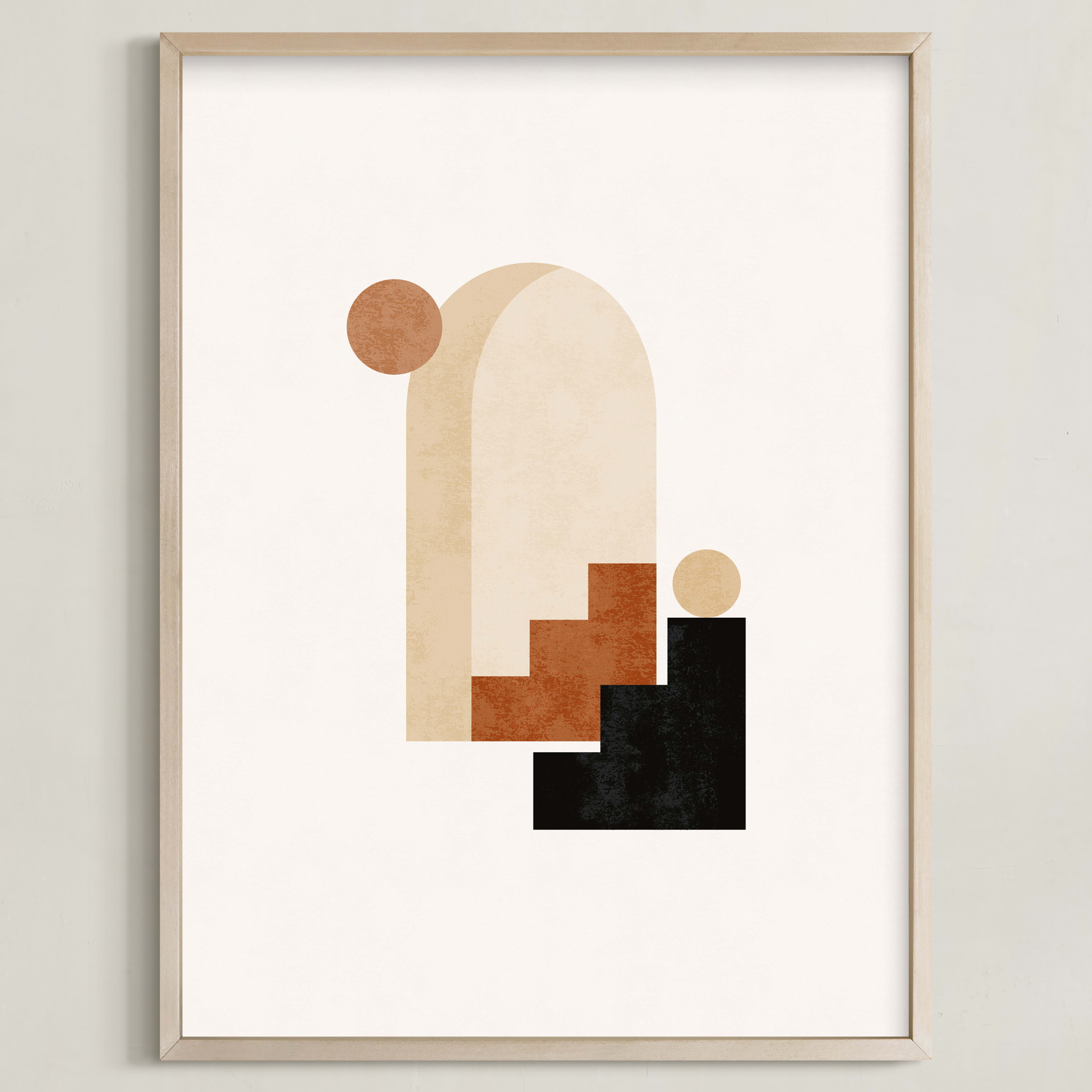 "Rustic Geometry 1" - Graphic Limited Edition Art Print by Iveta Angelova. | Minted