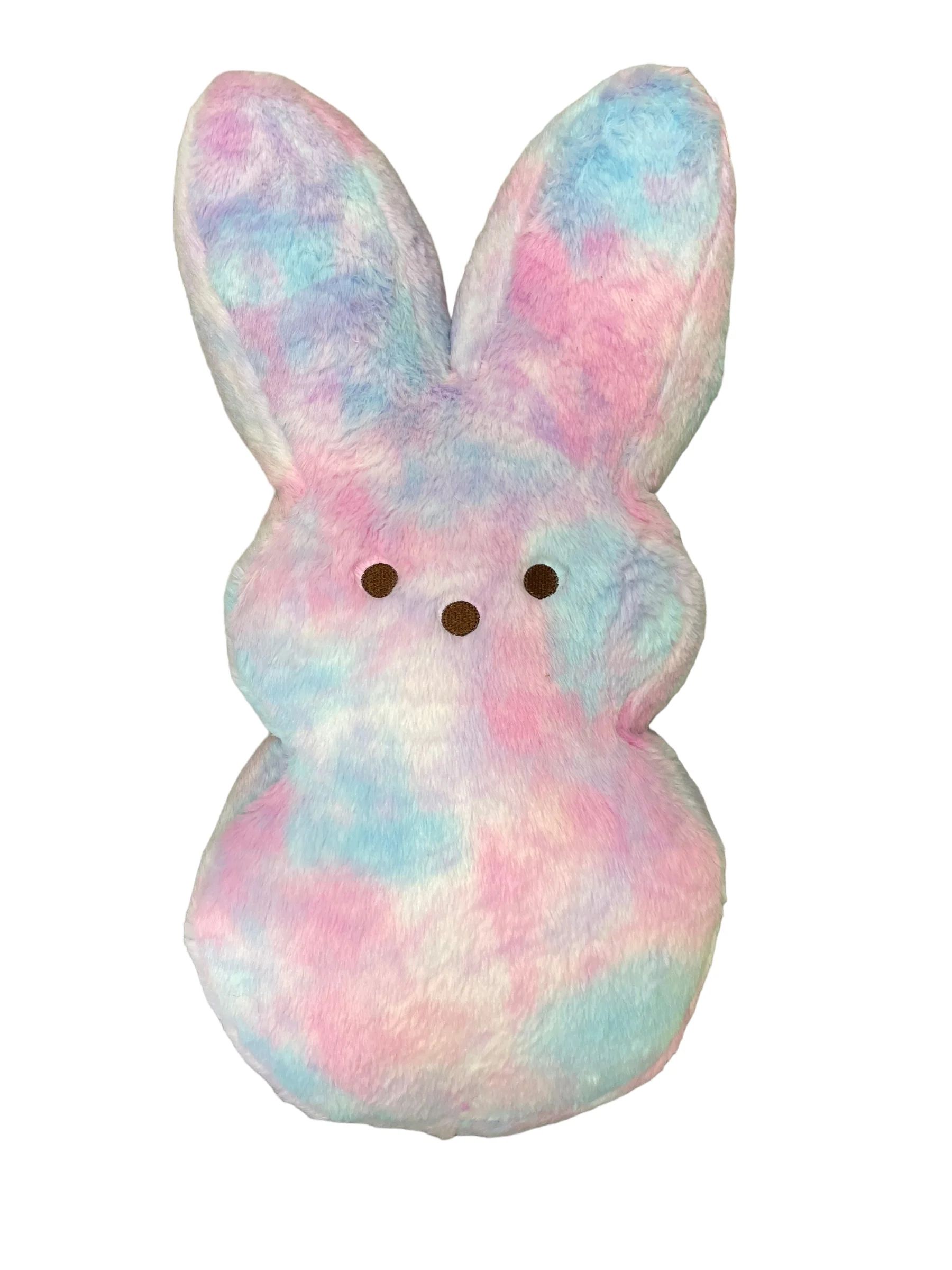 PEEPS Soft Pink Peep Plush Bunny Stuffed Animal - Large Edition - Blue Pink Tie Dyed 22 Inch | Walmart (US)