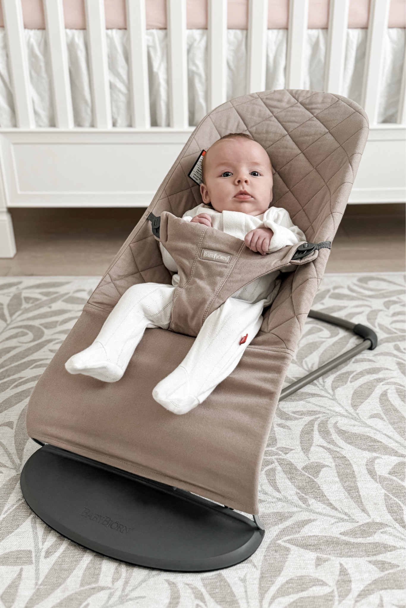 This has been one of my favorite products to put our babies in when not carrying or wearing them. The girls have both loved it too! It’s a great spot for babies to sit propped up [while supervised] after eating (to avoid reflux) and for the parent to be hands free for a bit.

Right now Chloe really enjoys being in her bouncer while placed close enough to the dangling parts of her play gym to kick them around. I know she’ll love properly bouncing in it as she grows, just like her older sister did!

#LTKBaby