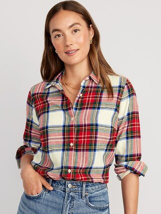 Plaid Flannel Shirt for Women | Old Navy (US)
