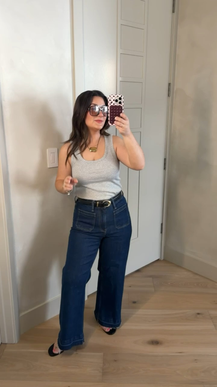 OOTD! 

Tank size small
Jeans size 27 regular in ankle length jeans 

5’0” 140lbs 

#LTKPetite #LTKootd #LTKSaleAlert