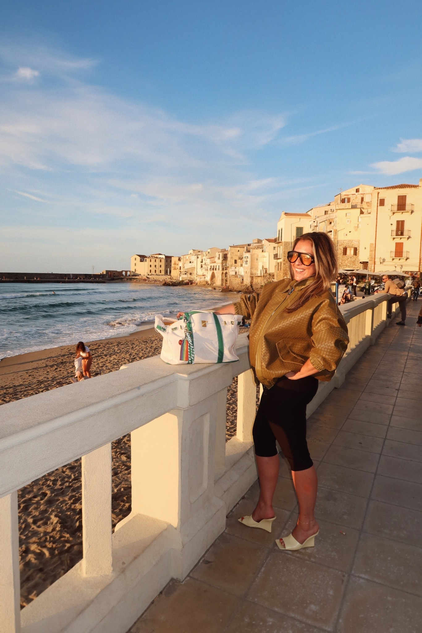 Capri pants
Lioness jacket that looks like bottega lioness Kenny woven jacket
revolve capris pants 

#LTKMidsize #LTKShoeCrush #LTKStyleTip