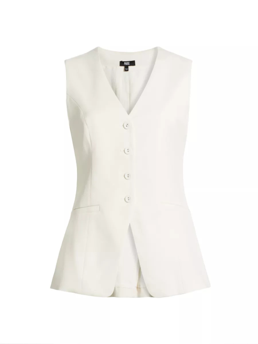 V-Neck Tailored Vest | Saks Fifth Avenue