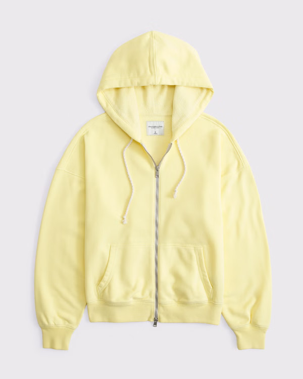 Sunday Terry Hooded Full-Zip | Abercrombie & Fitch (US)
