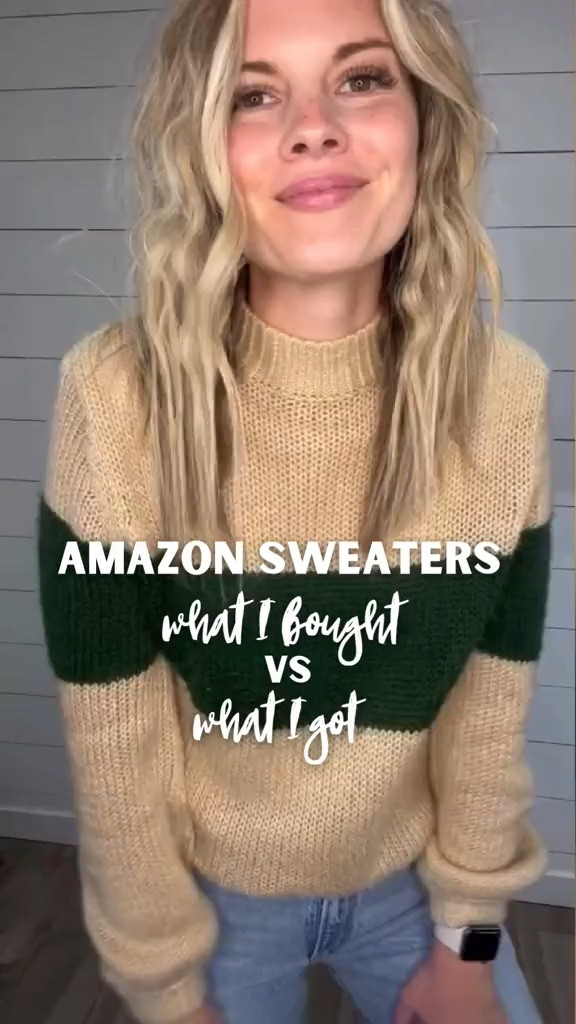 What I bought vs what I got Amazon sweater edition. #fleecepullover #oversizedsweater #sweaterweather 

#LTKstyletip #LTKsalealert #LTKFind