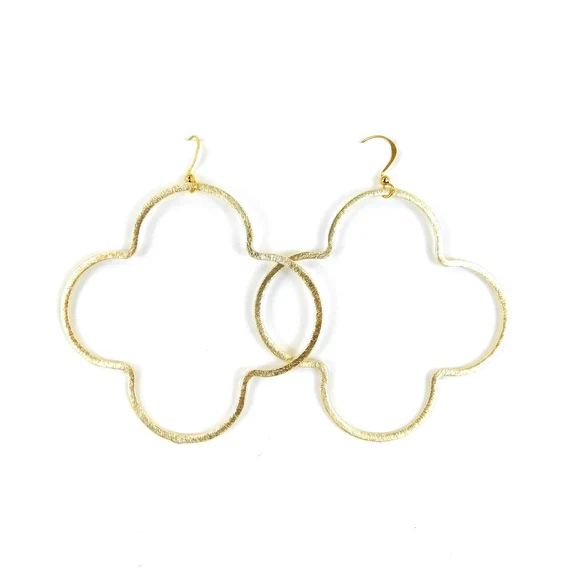 Quatrefoil Hoops | Etsy (US)