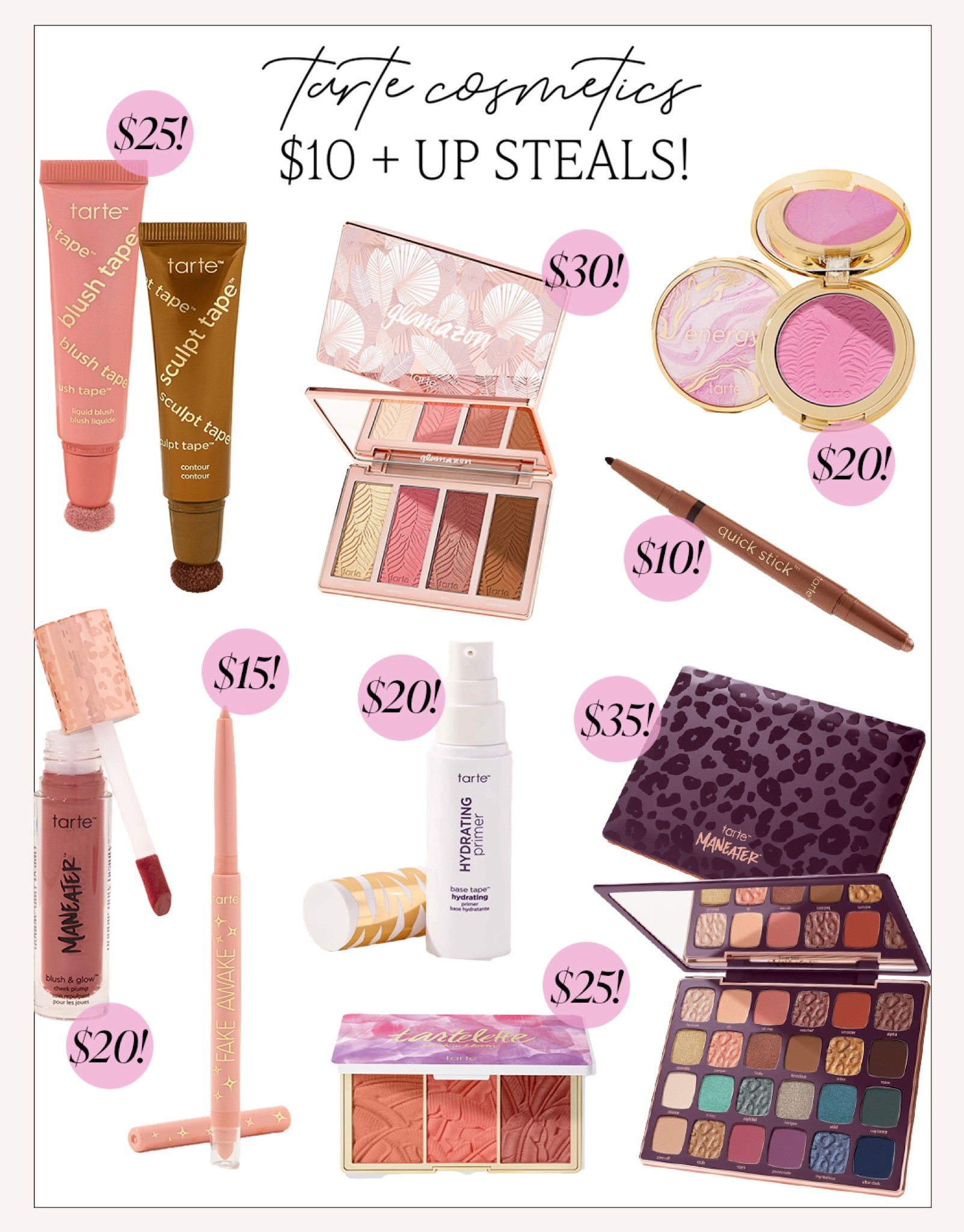 Do not miss out on this Tarte sale! Through tomorrow, they have steals starting at just $10!

#tarte



#LTKfindsunder50 #LTKbeauty #LTKsalealert