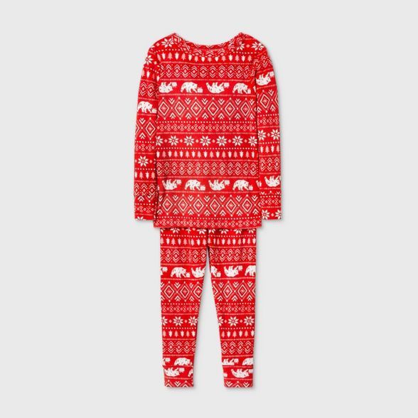 Toddler Girls' 2pc Snuggly Soft Pajama Set - Cat & Jack™ Red | Target