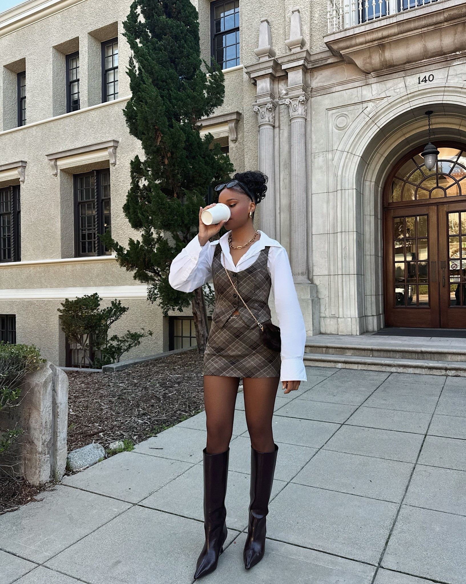 Matching plaid vest & skort set

#LTKgrwm #LTKootd #LTKFindsUnder100