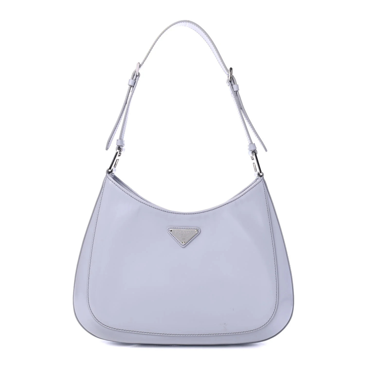 PRADA Brushed Calfskin Cleo Hobo Fiordaliso | FASHIONPHILE | Fashionphile