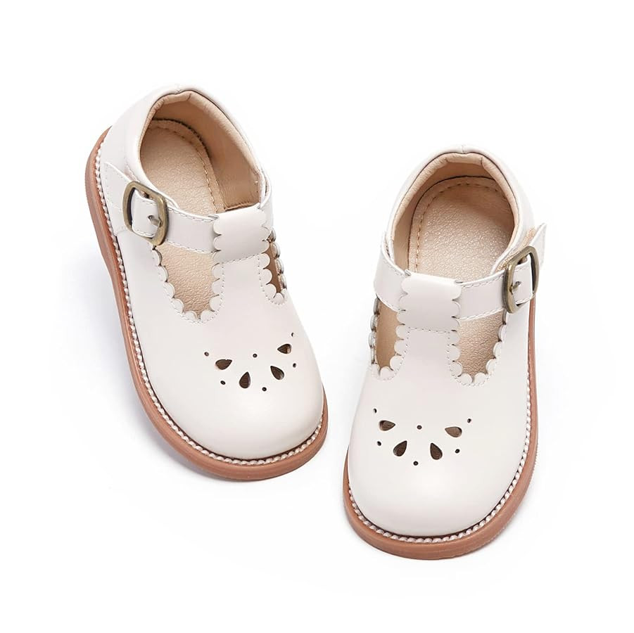 Felix & Flora Toddler Little Girl Mary Jane Dress Shoes - Ballet Flats for Girl Party School Shoe... | Amazon (US)