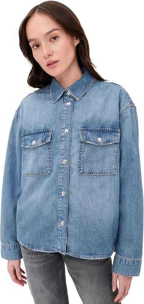 ANINE BING Women's Paxton Shirt | Amazon (US)