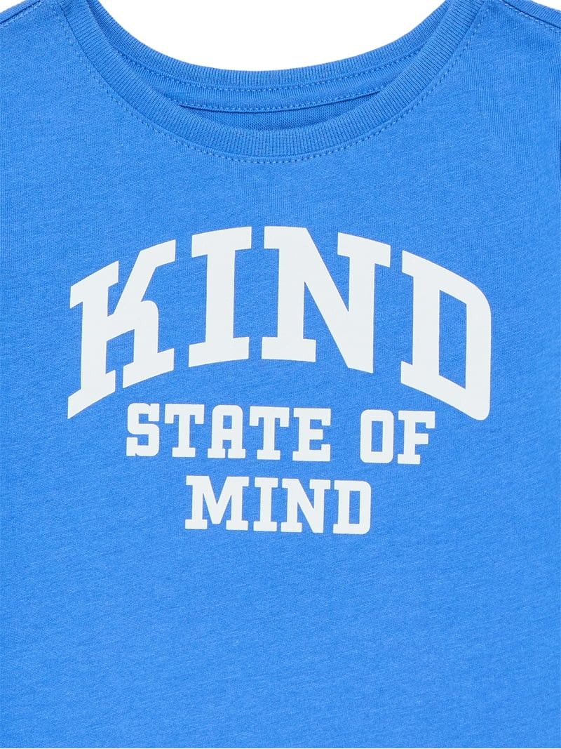 Wonder Nation Toddler Girls Tee with Short Sleeves, Sizes 18M-5T | Walmart (US)