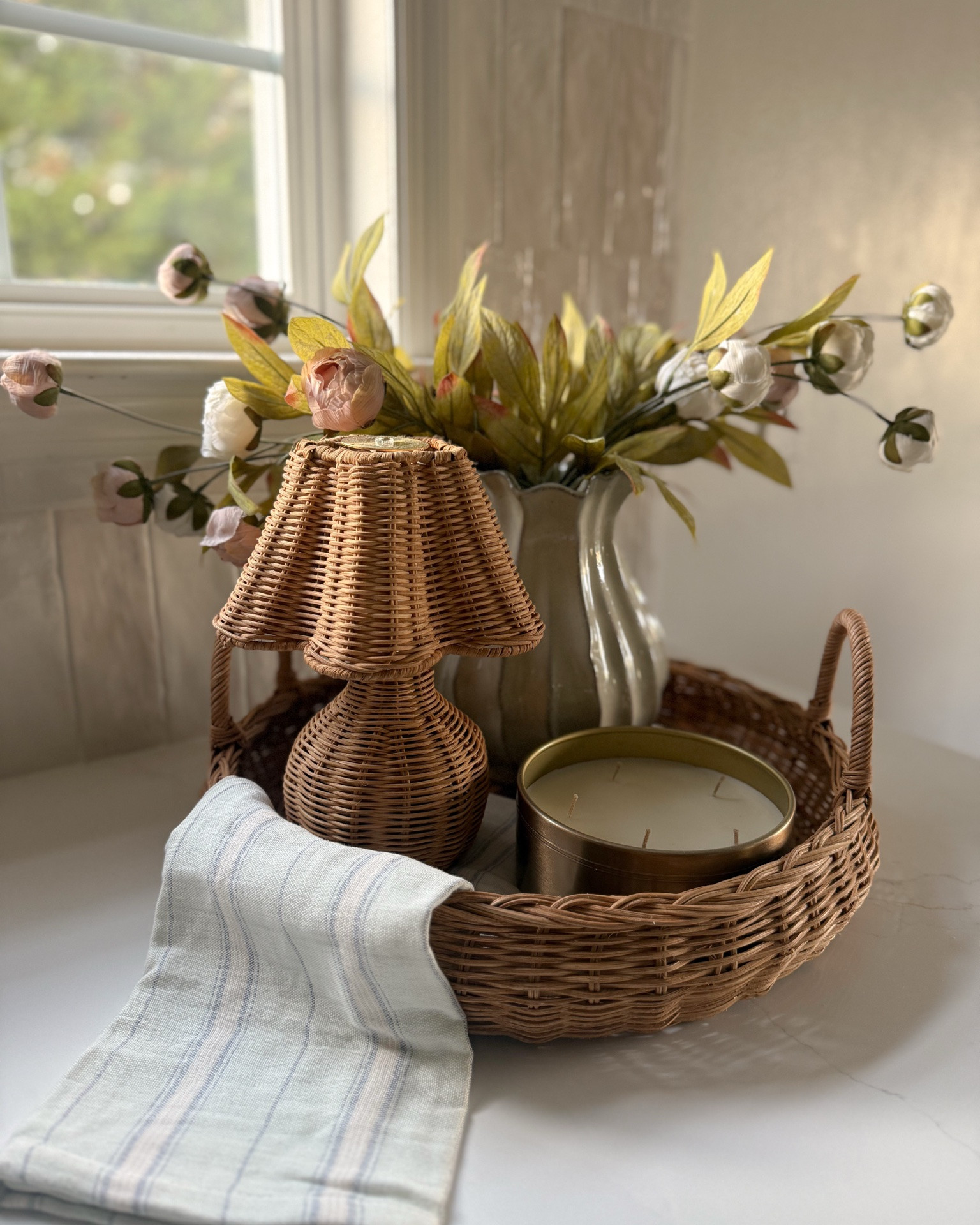 This cutie little wicker lamp is only $19 and back in stock! Sharing 2 different ways I’ve styled it in my home

#LTKHome #LTKSaleAlert #LTKSeasonal