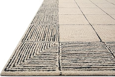 Loloi Chris Loves Julia x Francis Cream/Black 11'-6" x 15' Area Rug | Amazon (US)
