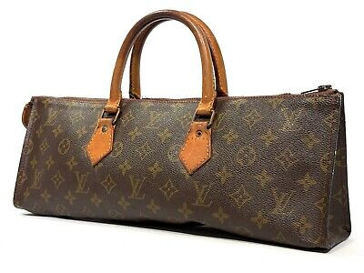 LOUIS VUITTON Sac Triangle Monogram Canvas Handbag LV PVC AUTH From Japan G-14 | eBay US