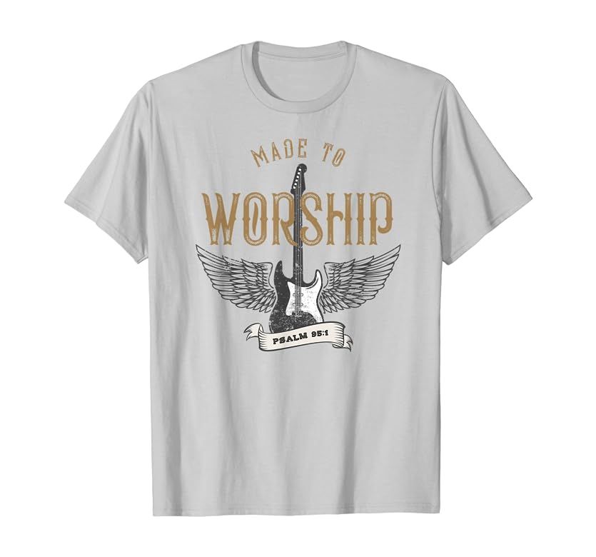 Made To Worship Psalm 95 1 Christian Worship Bible Verse T-Shirt | Amazon (US)