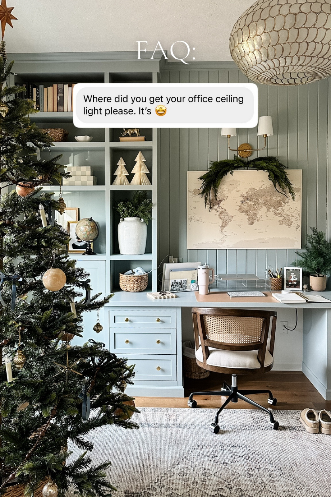 Office ceiling light details linked here! 

#LTKSeasonal #LTKHoliday #LTKhome