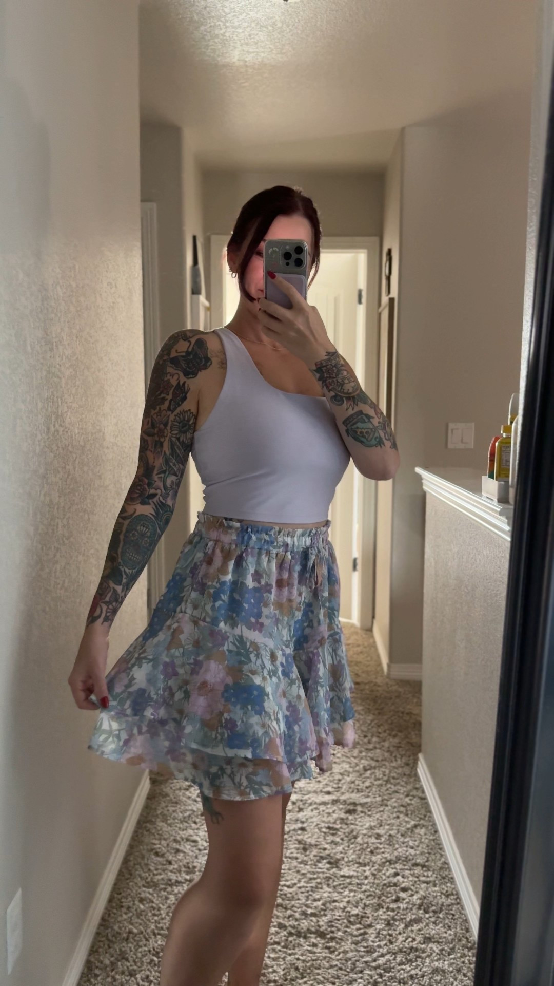 “I like your skirt”.
Me: “oh thanks… it’s actually a skort!” 😍
Haha and I’m literally just wearing a long line sports bra 🙃 comfy, functional for chasing kids all day… but still cute! 
I am wearing a large

#LTKMidsize #LTKSeasonal #LTKFindsUnder50