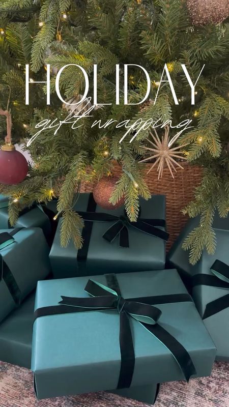 Holiday gift wrap Christmas wrapping paper green wrapping paper green velvet ribbon Christmas ribbon holiday ribbon Amazon holiday Amazon Christmas 

#LTKfindsunder50 #LTKhome #LTKHoliday
