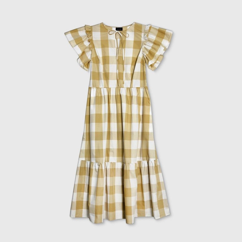 Women' Plaid Bell hort leeve Dre - Who What Wear™ | Target