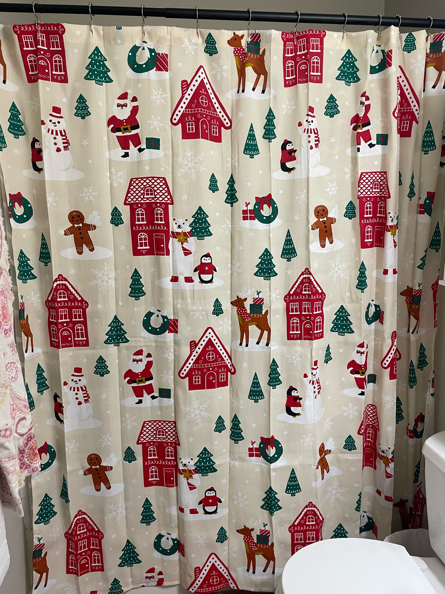 Got this shower curtain on sale for just $6 today at target!! How cute and festive?! I linked another super cute one that I think I’ll grab for our other bathroom! Have you started decorating for Christmas yet? 

#LTKSeasonal #LTKHome #LTKHoliday