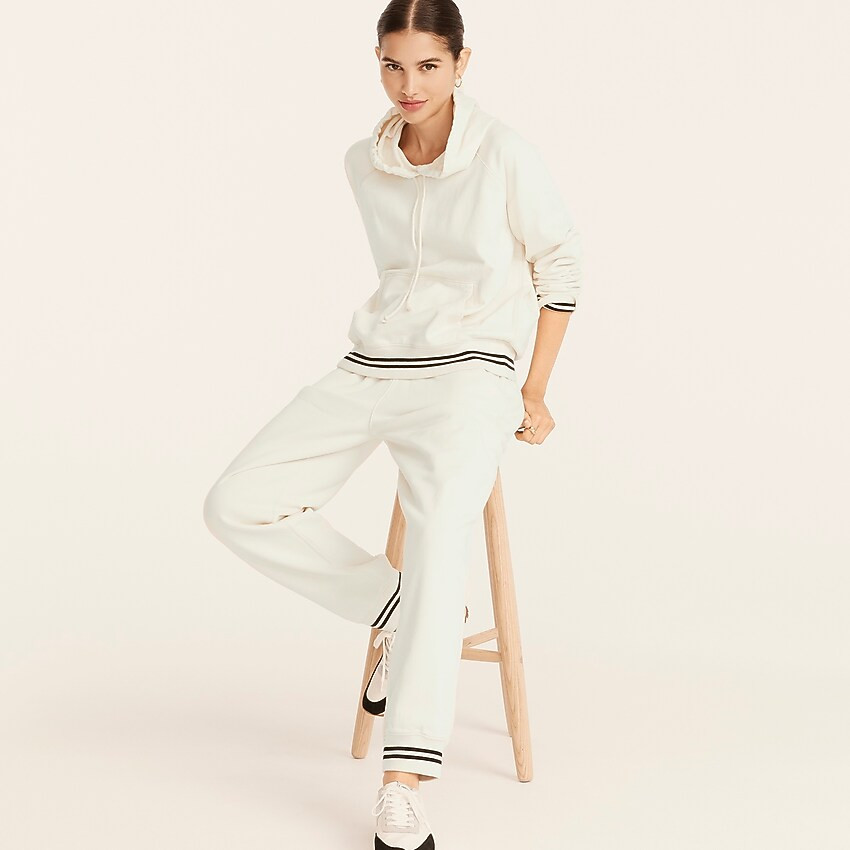 University terry sweatpant with striped cuffs | J. Crew US