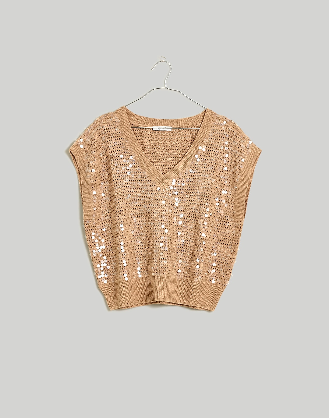 Sequin-Embellished Sweater Vest | Madewell