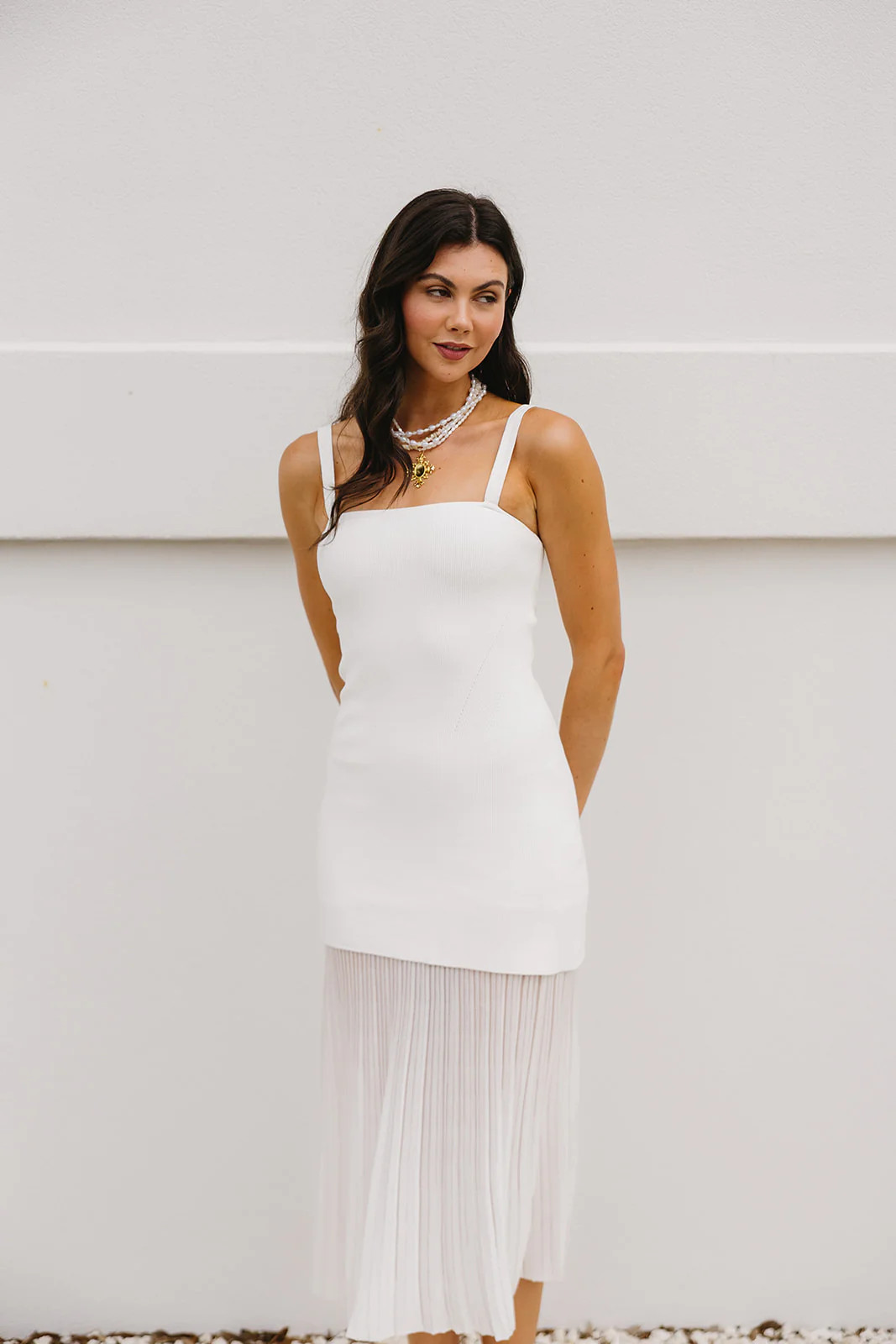 Vienna Mix Media Knit - Sea Salt | Triple Threads