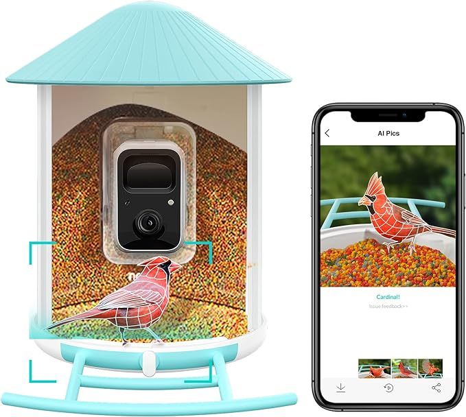 NETVUE Birdfy AI - Smart Bird Feeder Camera, Bird Watching Camera Auto Capture Bird Videos & Noti... | Amazon (US)