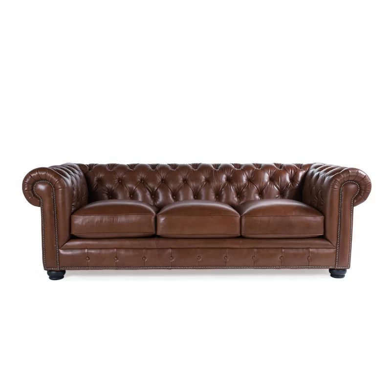 Freddie 95'' Leather Sofa | Wayfair North America