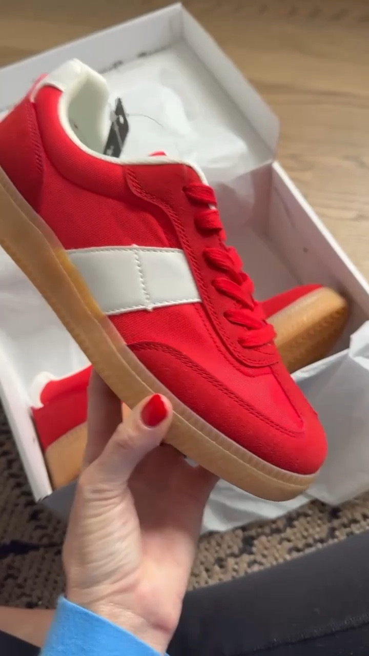 Definitely pulling these red sneakers out for Valentine’s Day! These are so comfortable and cute, plus they come in other colors! Would be cute for sporting events to match your team colors too! On sale for under $20!!

#LTKmomlife #LTKSaleAlert #LTKootd