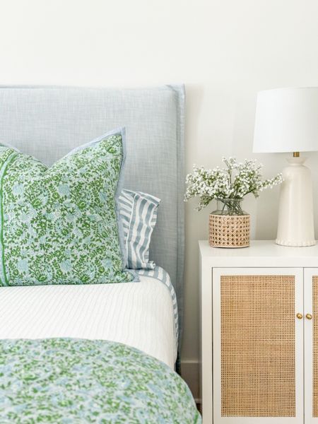 *Many of these items are currently on sale* Loving this bedding combo for spring in our bedroom! I bought both the colorful quilt and striped sheets last year so they’re now on clearance/sale! Also linking our light blue linen bed, rattan nightstands, ivory jute rug, faux baby’s breath and cane vase! I’ll include a look for less option for this bed and nightstand as well. See our full spring home tour here: https://lifeonvirginiastreet.com/2024-spring-home-tour/.
.
#ltkhome #ltkfindsunder50 #ltkfindsunder100 #ltkstyletip #ltkvideo #ltkseasonal coastal decor, coastal decorating, amazing home, Serena & lily bed 

#LTKHome #LTKSeasonal #LTKSaleAlert